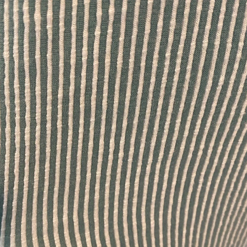 SOLD Chic Green Striped Maxi Dress - Picture 8 of 8
